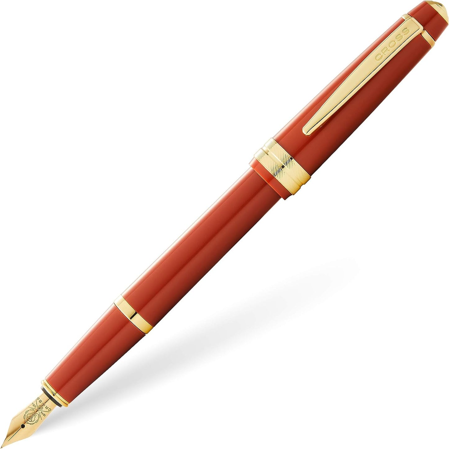Cross Bailey Light Gold Tone Fountain Pen Gift Box Bag