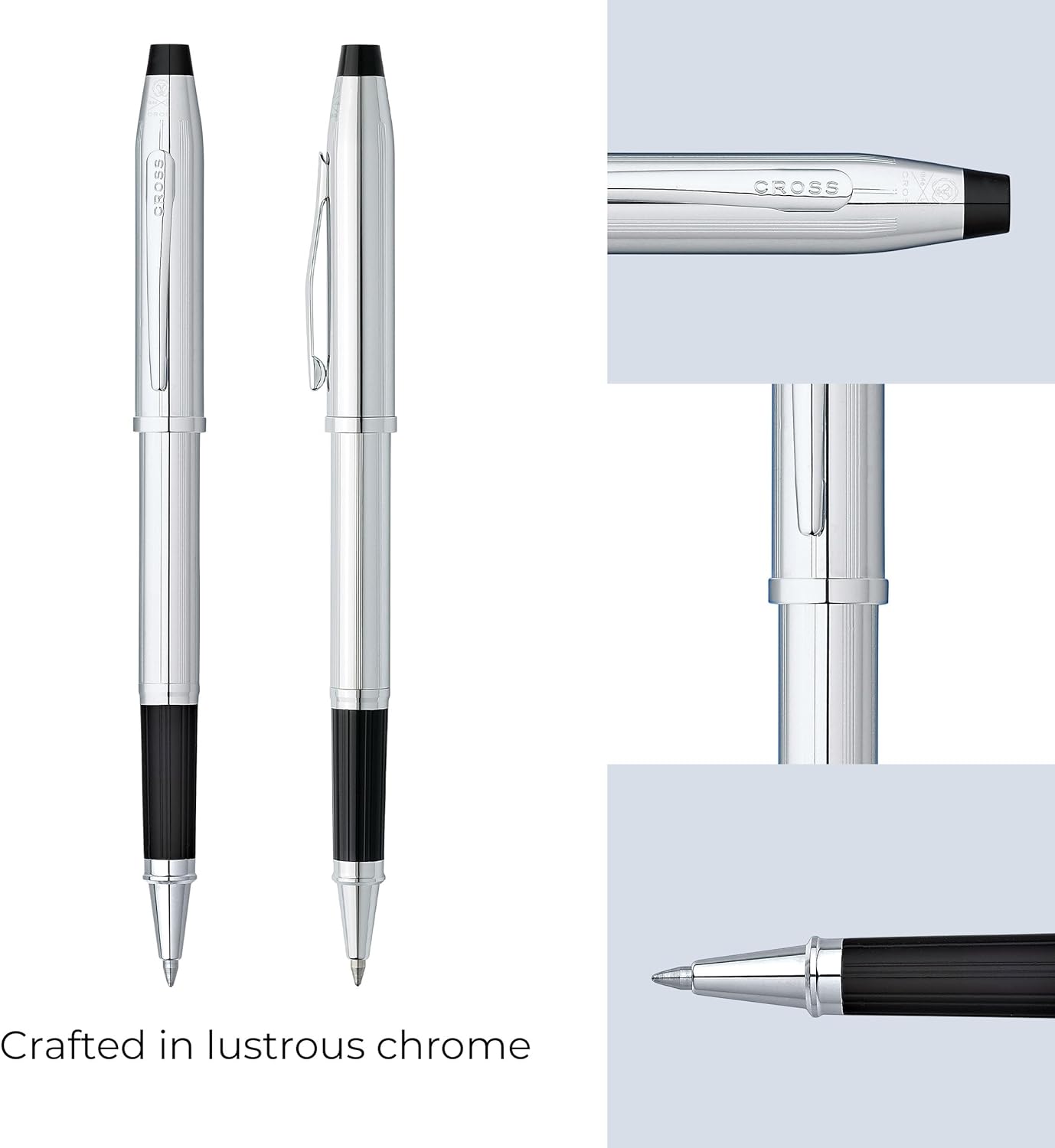 Cross Century II Luxury Medalist Rollerball Pen Pure Lustrous Chrome