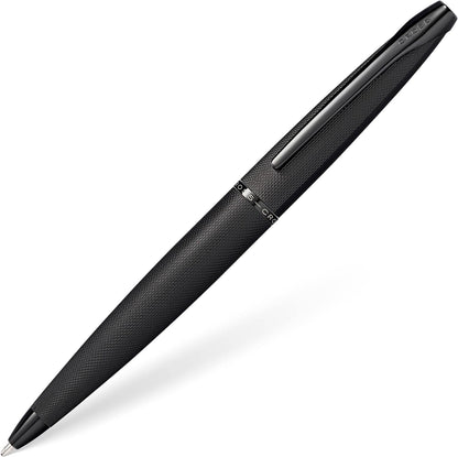 Cross ATX Brushed Black Ballpoint Pen Personalised Gift Free Engraving Box&Bag