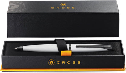 Cross ATX Brushed Chorme Ballpoint Pen Personalised Gift Free Engraving Box&Bag