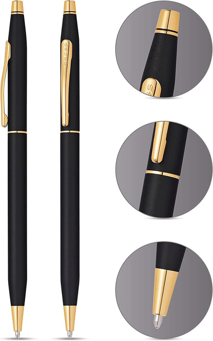 Cross 23KT Gold Plated Ballpoint Pen Classic Century Medalist Pen Luxury Gifts