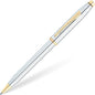 Cross Century II Luxury Polish Chrome Ballpoint Pen 23KT Gold Plated Appointment