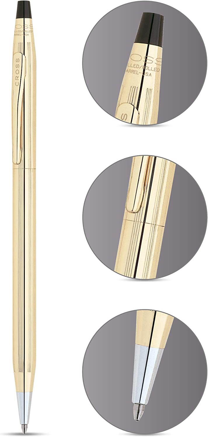 【Luxury Edition】Cross Classic Century 10KT Gold Filled Medalist Ballpoint Pen