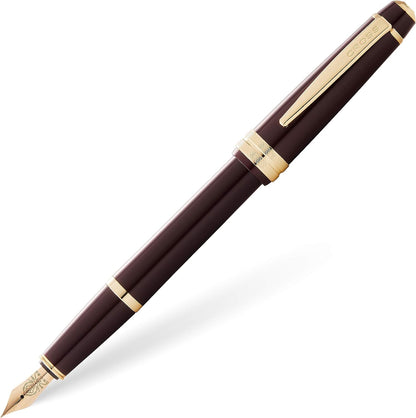 Cross Bailey Light Gold Tone Fountain Pen Gift Box Bag