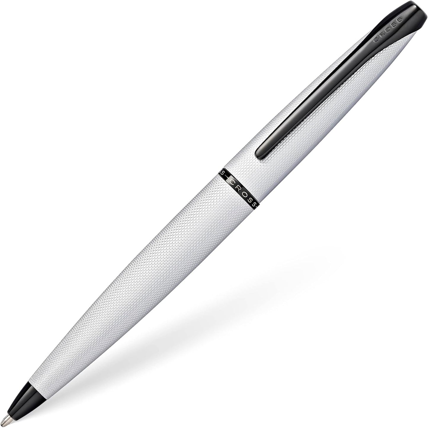 Cross ATX Brushed Chorme Ballpoint Pen Personalised Gift Free Engraving Box&Bag