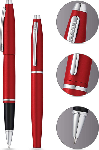 Cross Calais Crimson Red Rollerball Pen Signature Mode Business Gift Box&Bag