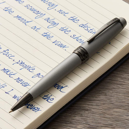 Cross Bailey PVD Matte Gunmetal Ballpoint Pen Luxury Writing Gift Free Engraving