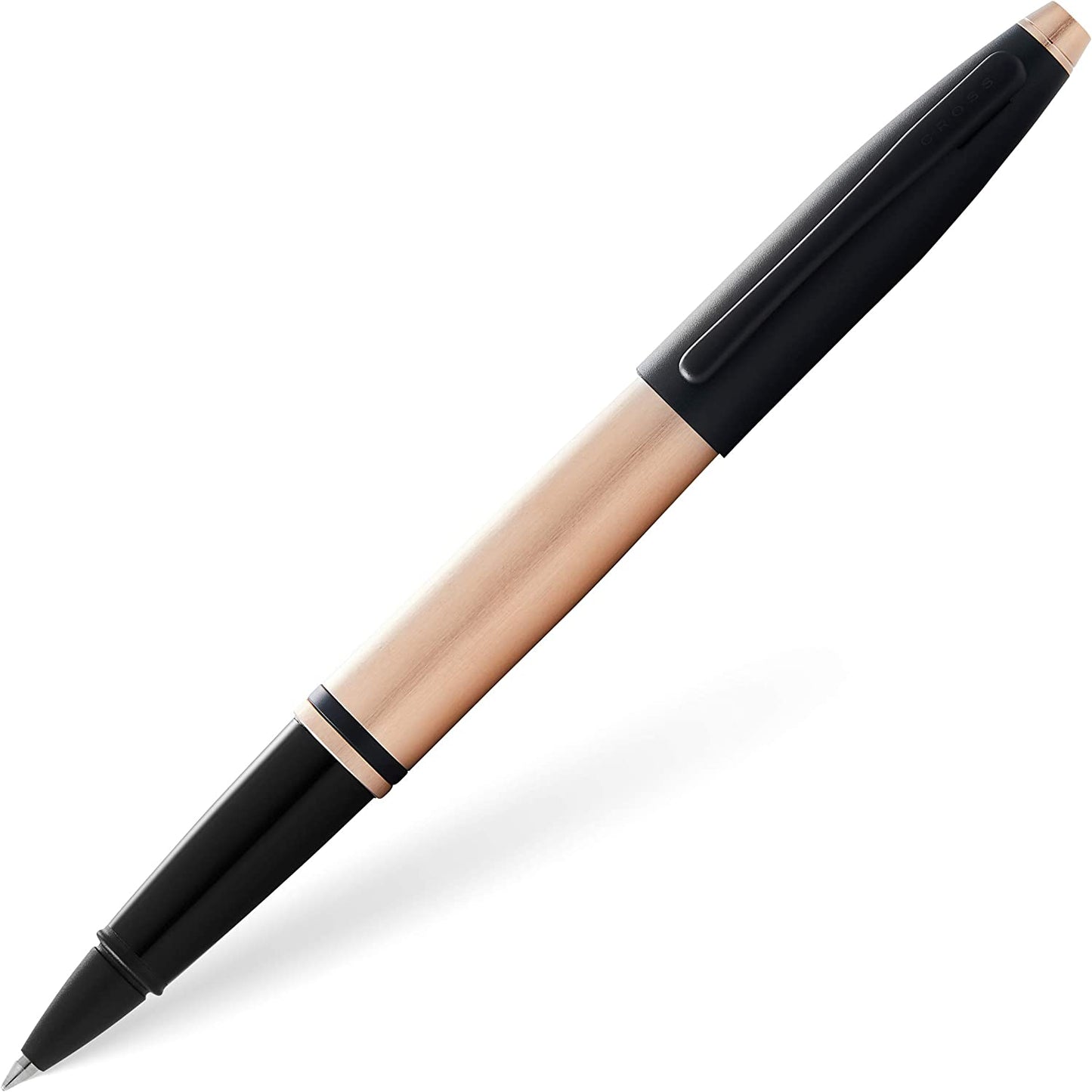 Cross Calais Rollerball Pen Black Ink Rose Gold Business Gift Box Bag Free Engraved