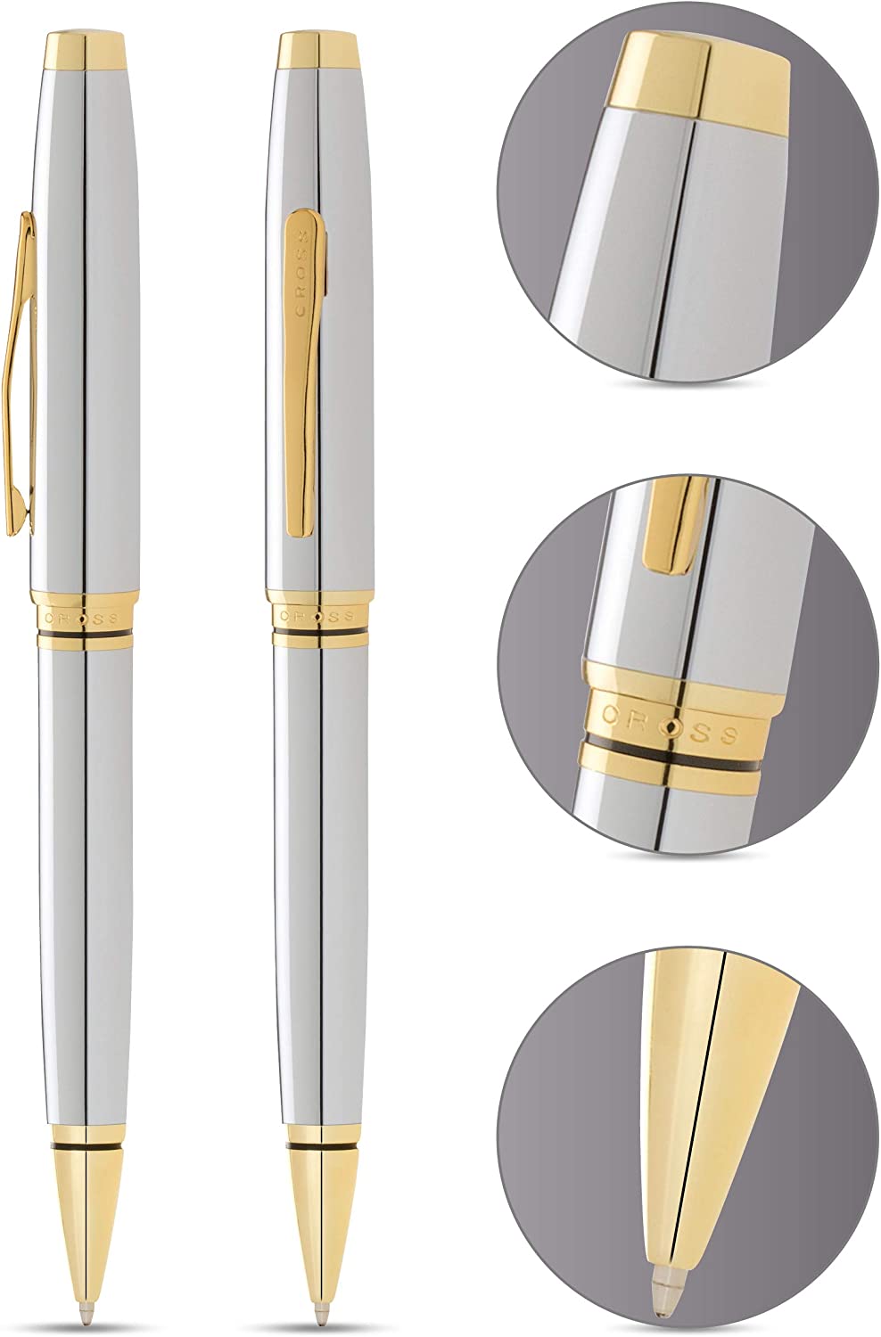 【Free Engraving】CROSS Coventry Ballpoint Pen with Cross Gift Box & Gift Bag Lustrous/Gold