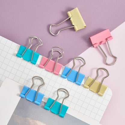 Vignette Stationery 19mm Coloured Foldback Clips 40 Pack