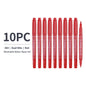 Vignette Stationery Dual Nib Fineliner Drawing Pens, Set of 10, Waterbase Ink, Washable, Odourless Double Tip Markers (Red)