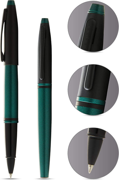 Cross Calais Matt Green/Black Rollerball pen Modern Business Gift Box&Bag