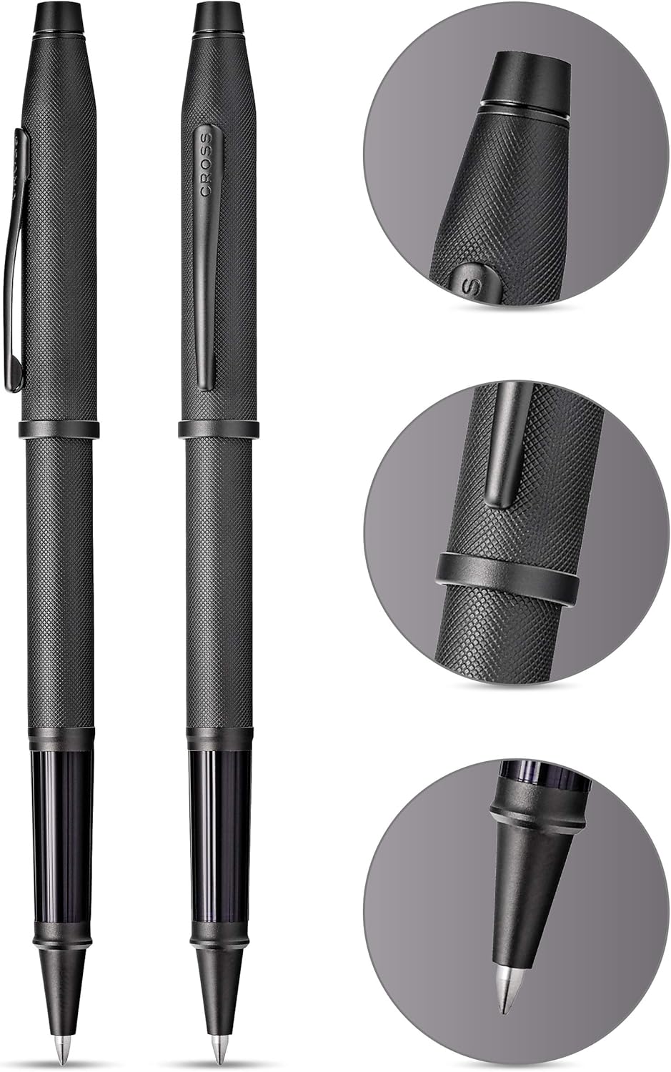 Cross Century II Luxury Medalist Rollerball Pen Matte Black Micro-knurl PVD
