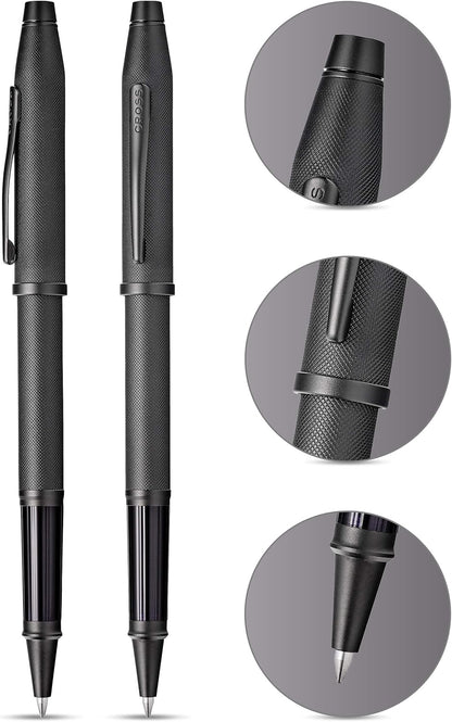 Cross Century II Luxury Medalist Rollerball Pen Matte Black Micro-knurl PVD