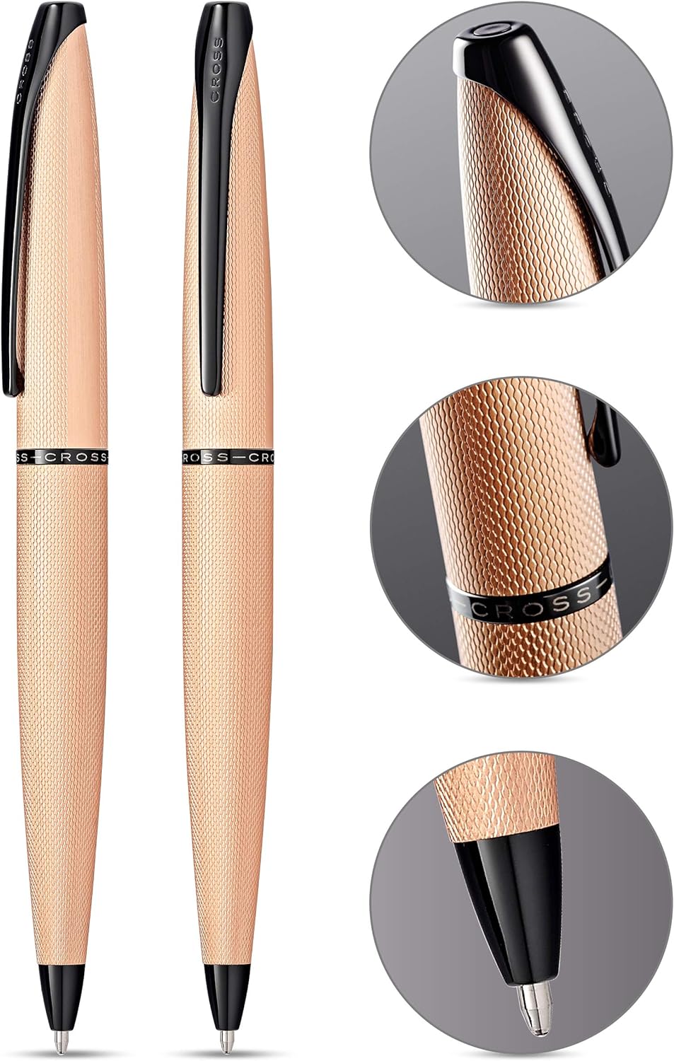 Cross ATX Rose Gold Ballpoint Pen Personalised Gift Free Engraving Box&Bag