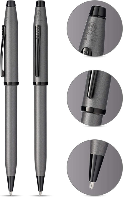 Cross Century II Luxury Ballpoint Pen Gunmetal Gray Free Laser Engraving Gift