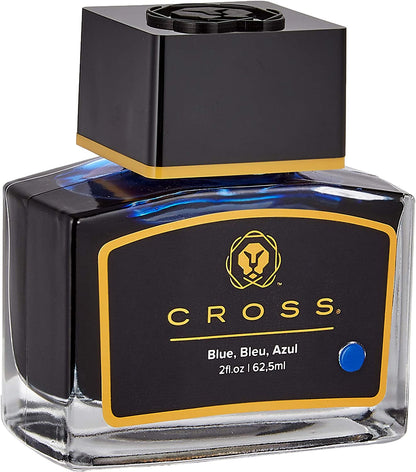 Cross Fountain Pen Bottle Ink Blue 8945S-1 62.5ML Bright Colorful Ink Genuine