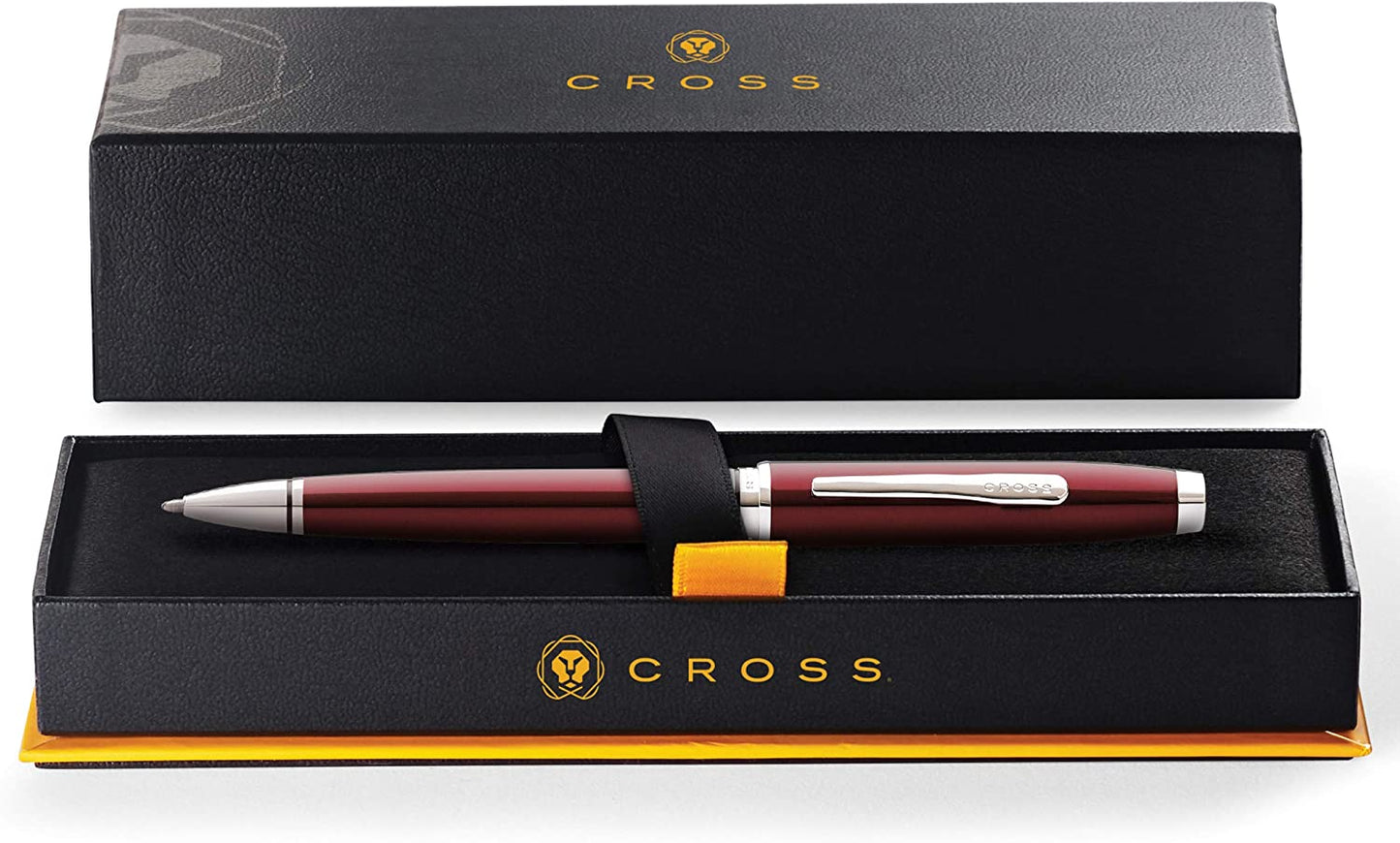 【Free Engraving】CROSS Coventry Ballpoint Pen with Cross Gift Box & Gift Bag Red/Chrome