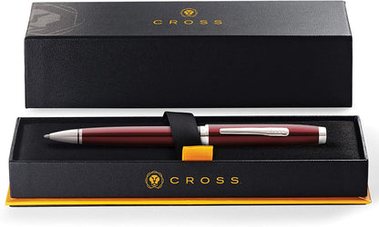 【Free Engraving】CROSS Coventry Ballpoint Pen with Cross Gift Box & Gift Bag Red/Chrome