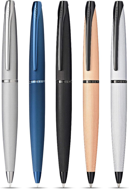 Cross ATX Dark Blue Ballpoint Pen Personalised Gift Free Engraving Box&Bag