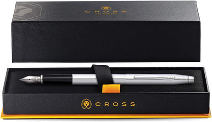 Cross Classic Century Fountain Pen Fine Nib Lustrous Chrome Personalisable Gift