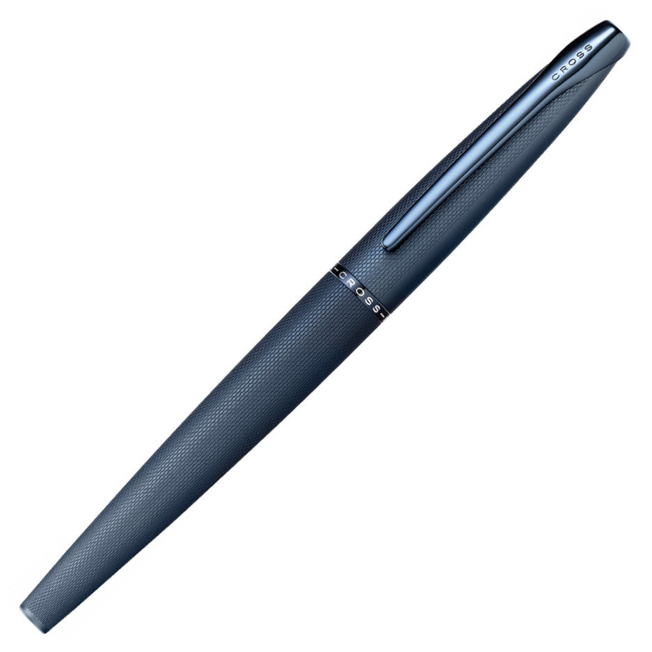 Cross Rollerball Pen ATX Sandblasted Dark Blue Signature Model With Gift Box Bag Quality Material