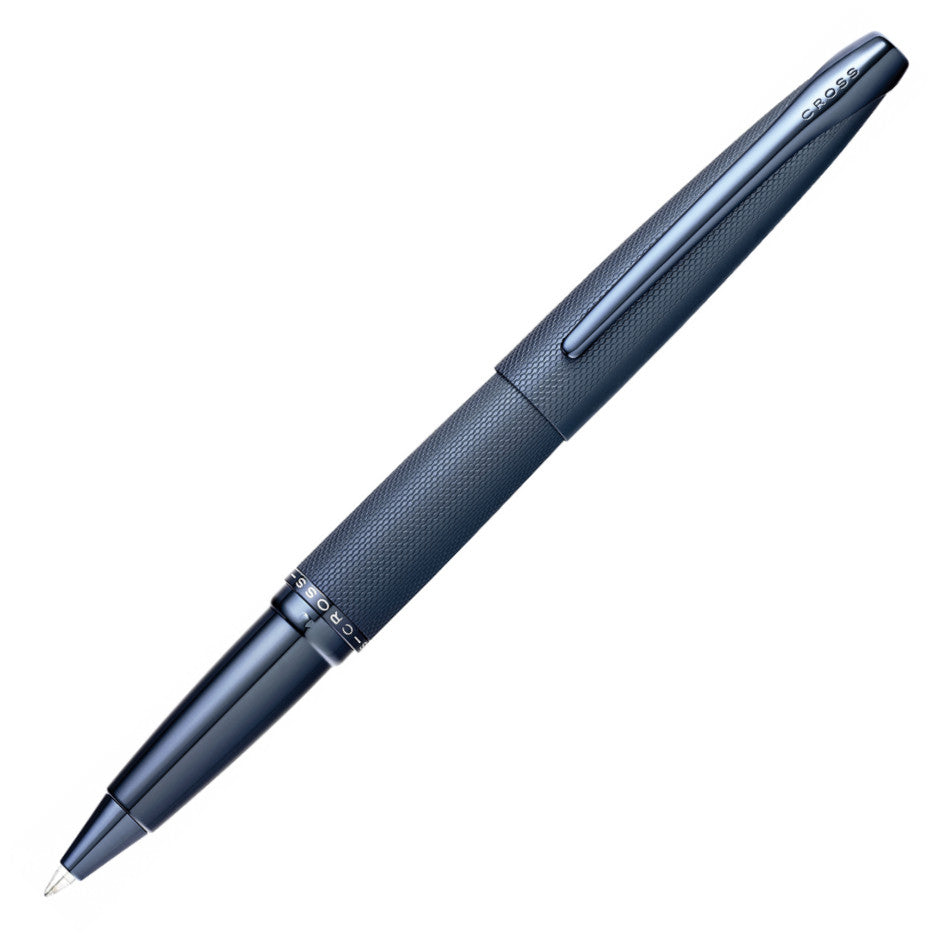 Cross Rollerball Pen ATX Sandblasted Dark Blue Signature Model With Gift Box Bag Quality Material