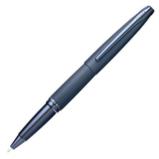 Cross Rollerball Pen ATX Sandblasted Dark Blue Signature Model With Gift Box Bag Quality Material