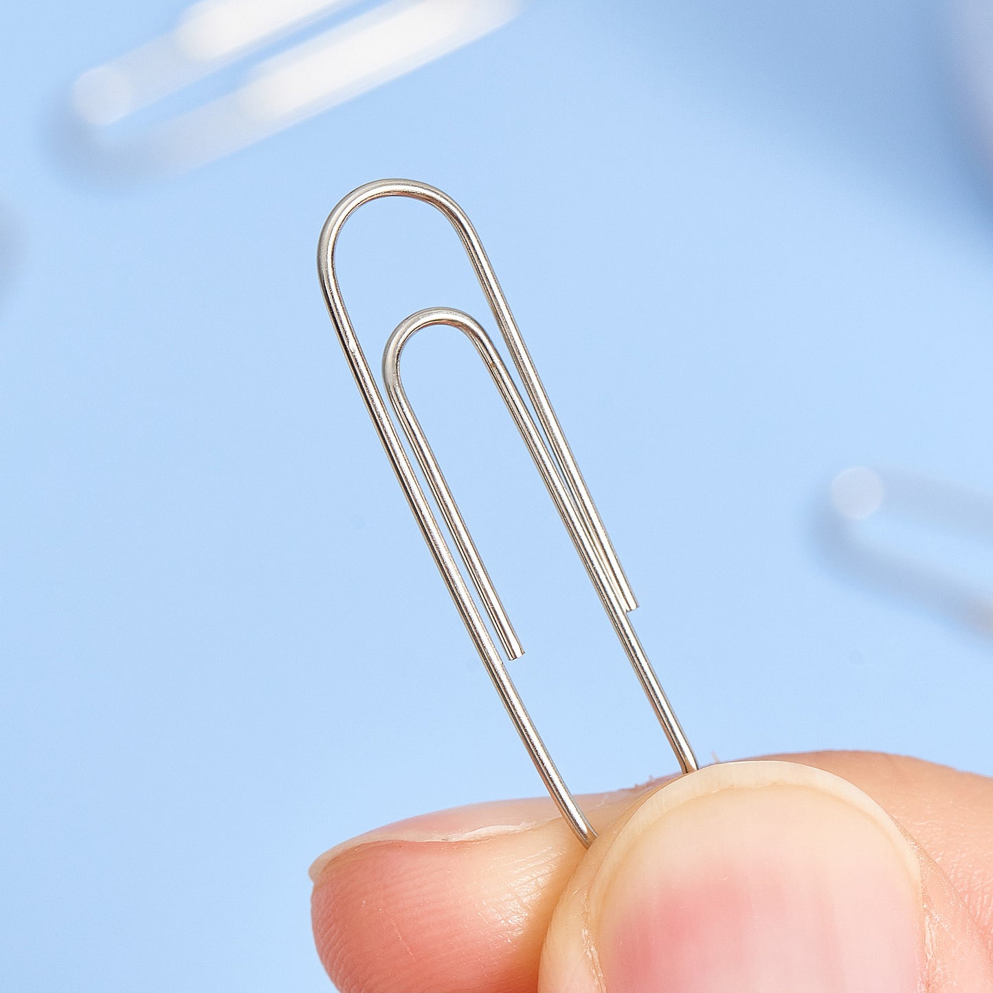 Vignette Stationery 33mm Chrome Paper Clips 100 pieces
