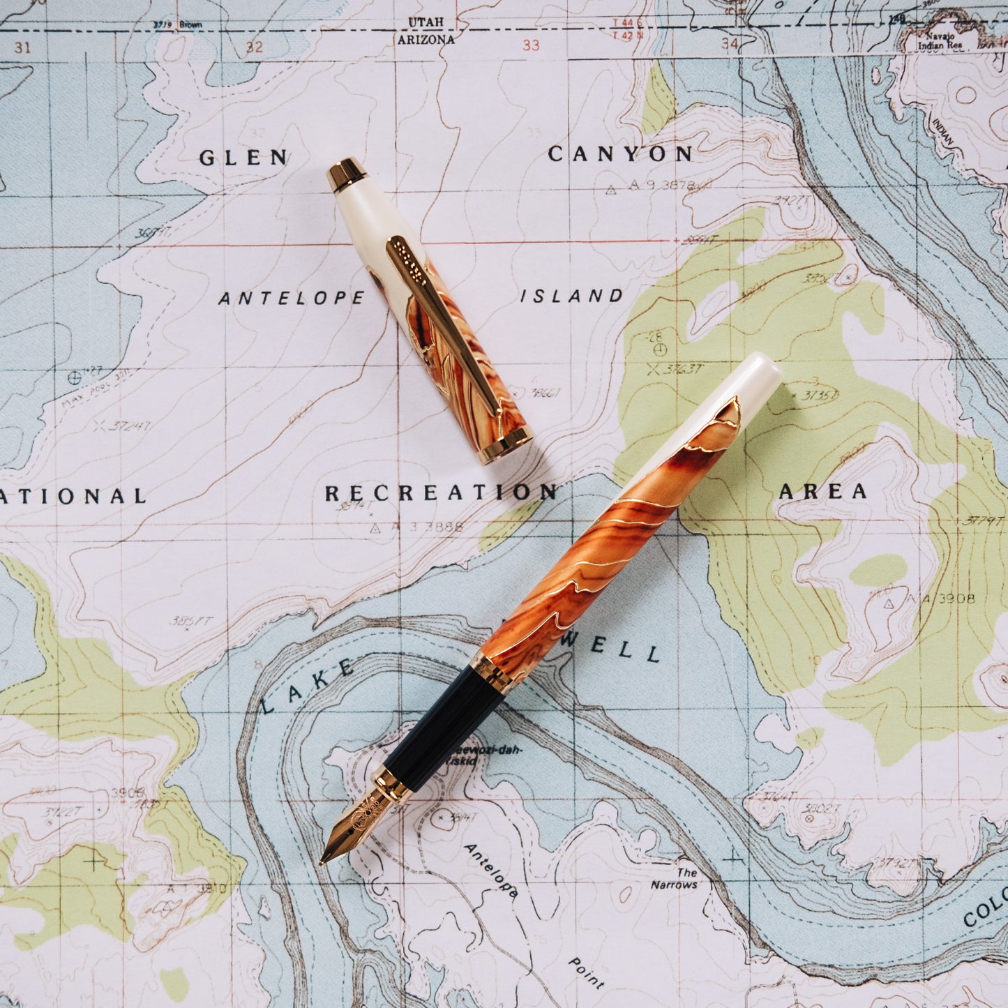 Cross Wanderlust Antelope Canyon Fountain Pen Fine Nib Gift Choice
