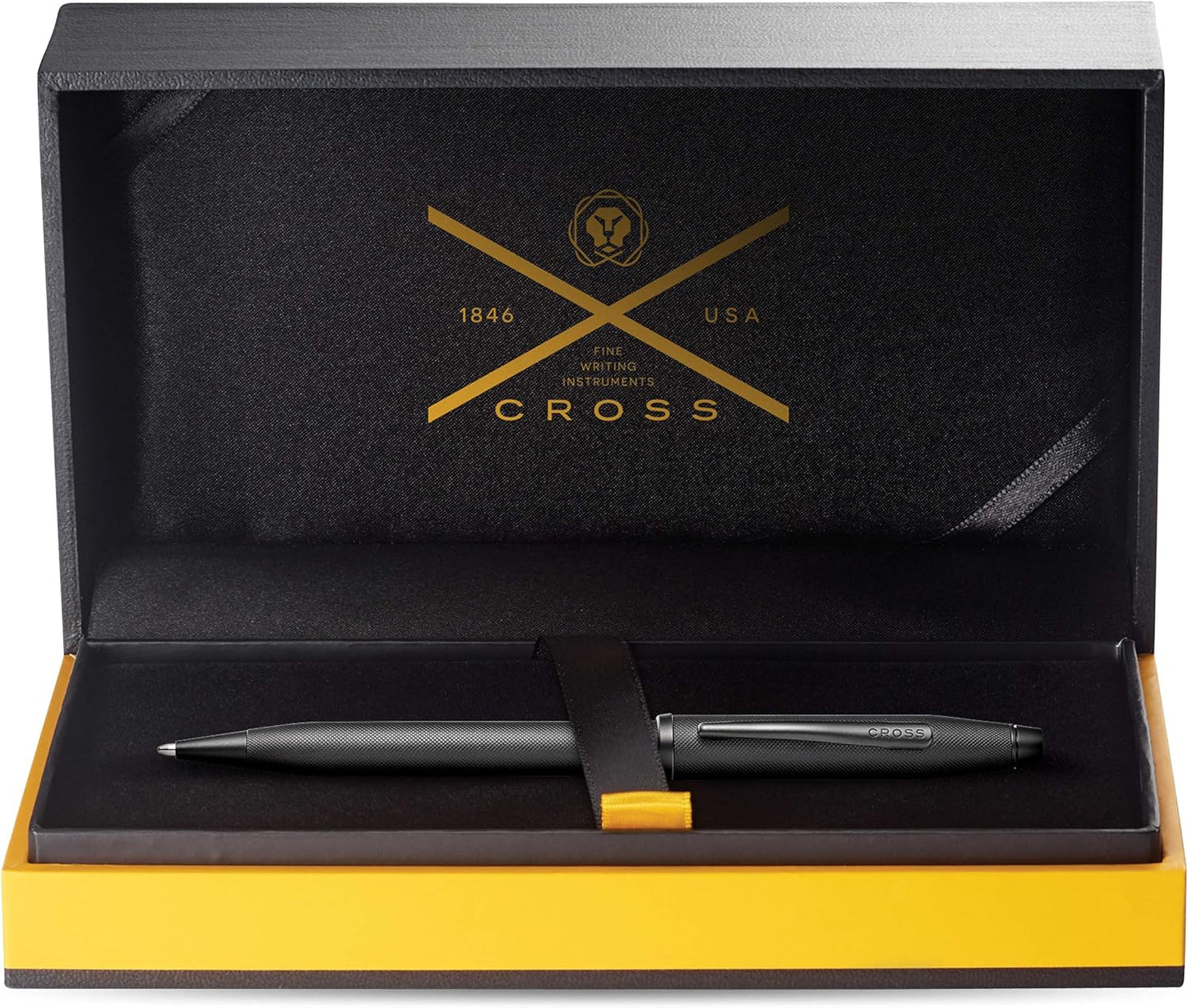 Cross Century II Luxury Ballpoint Pen Black Micro-knurl Free Laser Engraving