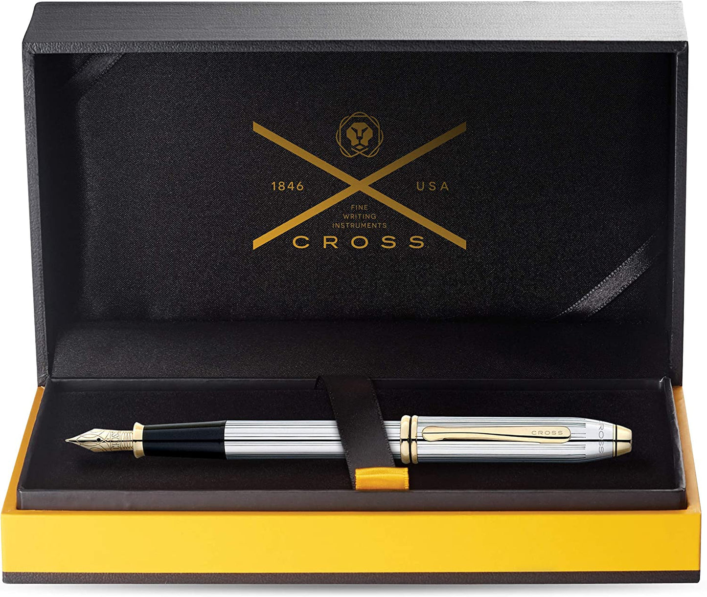 Cross Townsend Medalist Fountain Pen with 23KT Gold Plated appointments Fine Nib