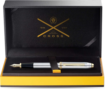 Cross Townsend Medalist Fountain Pen with 23KT Gold Plated appointments Fine Nib