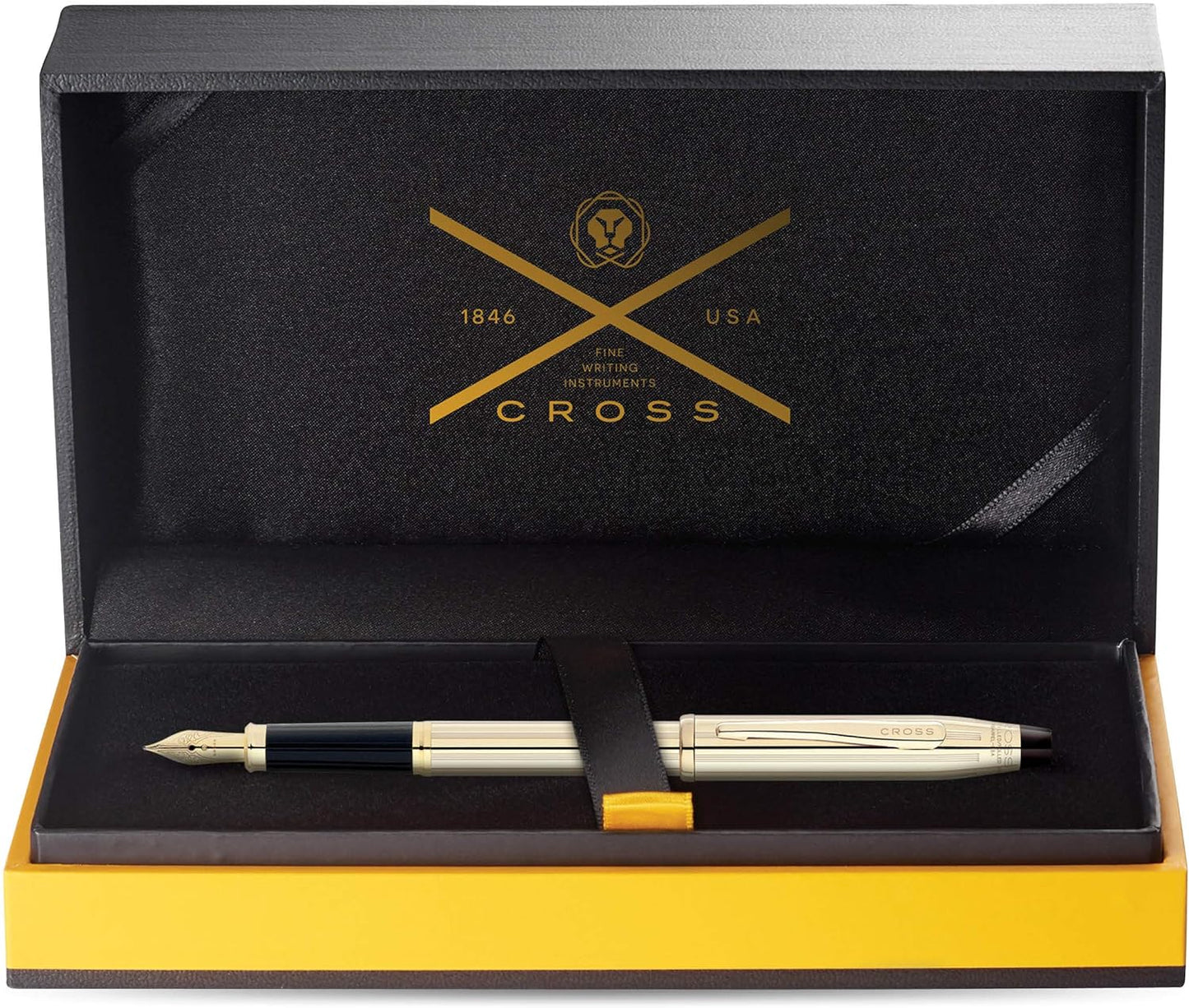 Cross Century II 10KT Gold-Filled Luxury Fountain Pen with 18KT Gold Fine Nib