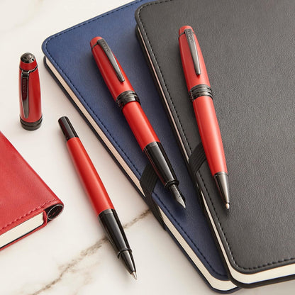 Free Engraving Cross Bailey Matte Red Rolling Ball Pen Luxury Writing Gift Box