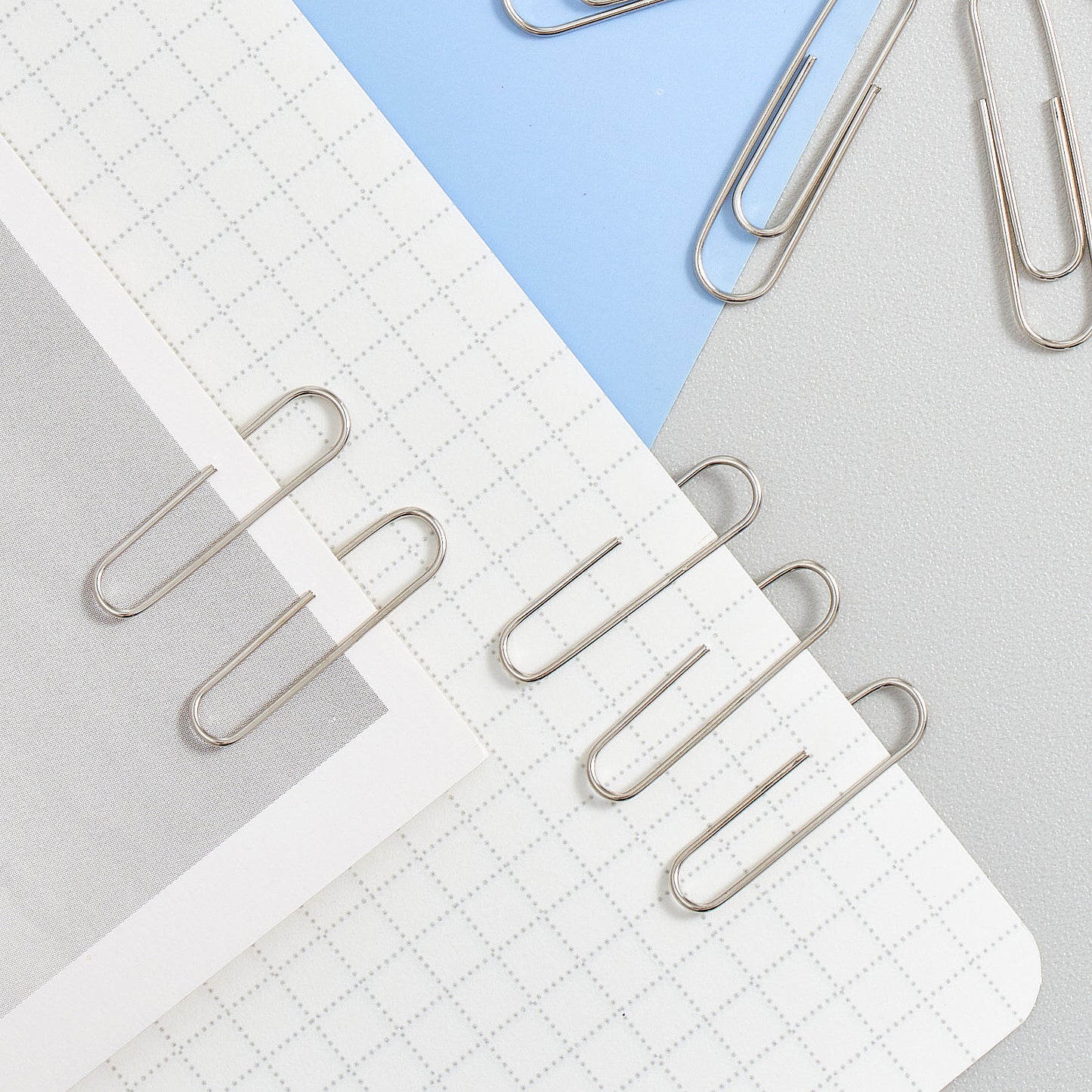 Vignette Stationery 33mm Chrome Paper Clips 100 pieces