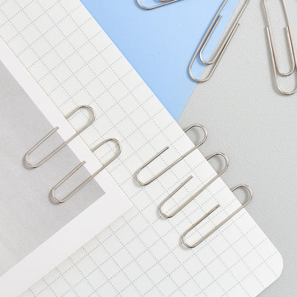 Vignette Stationery 33mm Chrome Paper Clips 100 pieces