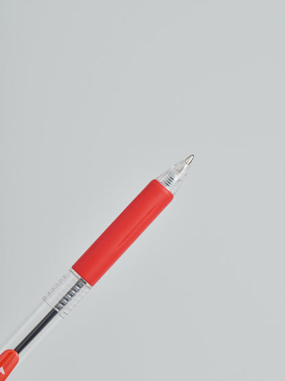 Vignette Stationery 10x Retractable 1.0mm Red Ballpoint Pens Extra Smooth Quick Dry Ink