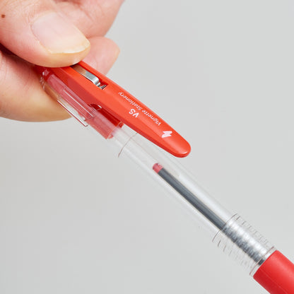 Vignette Stationery 10x Retractable 1.0mm Red Ballpoint Pens Extra Smooth Quick Dry Ink