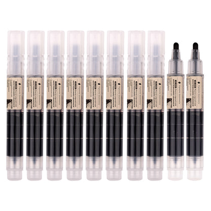 Vignette Stationery Premium Whiteboard Markers, 3-Compartment Ink System, 1.8mm Nib, German Ink (10 Black)