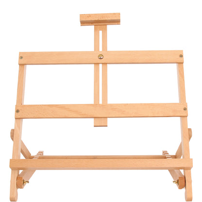 Vignette Stationery Adjustable Wooden Table Painting Easel, Solid Beech Wood Construction