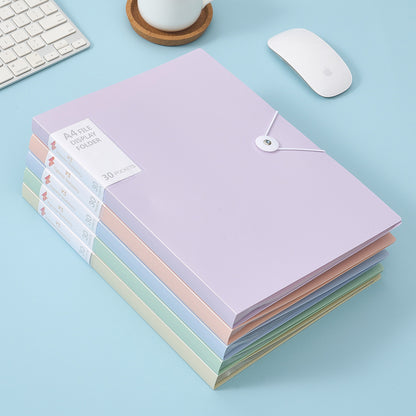 Vignette Stationery A4 File Document Folders Display Presentation Book 30 Sleeves