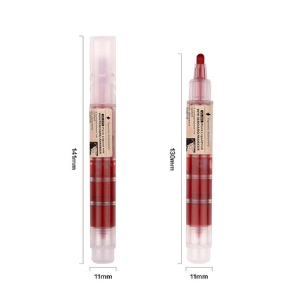 Vignette Stationery Premium Whiteboard Markers, 3-Compartment Ink System, 1.8mm Nib, German Ink (10 Red)