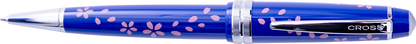 CROSS Bailey Light Ballpoint Pen Cherry Blossom Gloss Blue Resin Special Edition