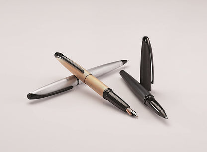 Cross ATX Fountain Pen F Nib Brushed Rose Gold Tone PVD Diamond Gift Free Engraved