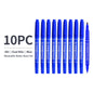 Vignette Stationery Dual Nib Fineliner Drawing Pens, Set of 10, Waterbase Ink, Washable, Odourless Double Tip Markers (Blue)