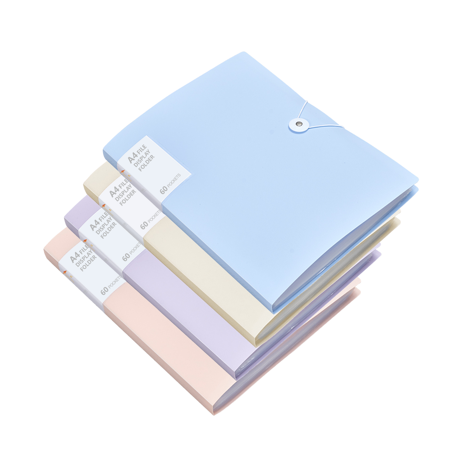 Vignette Stationery A4 File Document Folders Display Presentation Book 60 Sleeves