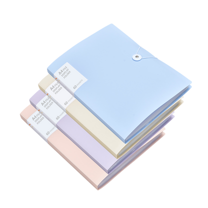 Vignette Stationery A4 File Document Folders Display Presentation Book 60 Sleeves
