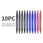 Vignette Stationery Dual Nib Fineliner Drawing Pens, Set of 10, Waterbase Ink, Washable, Odourless Double Tip Markers (Mix)