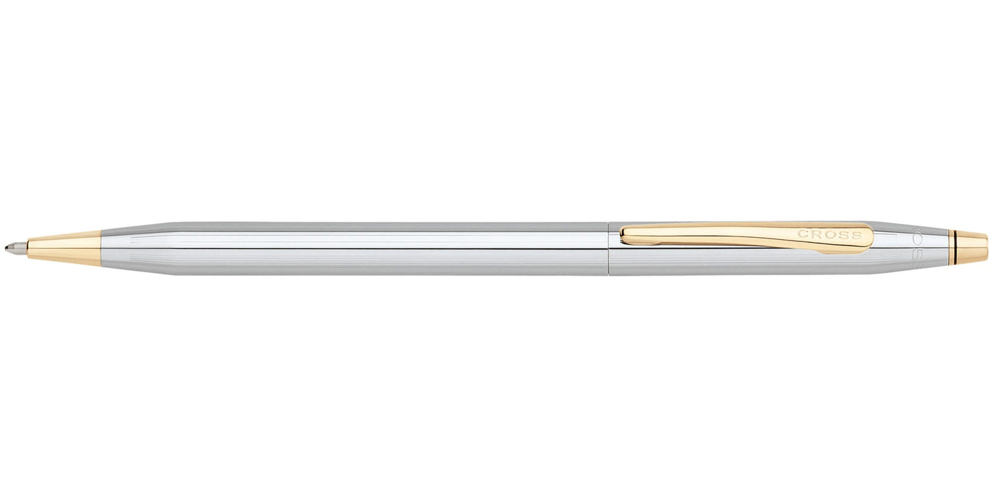 Cross 23KT Gold Plated Ballpoint Pen Classic Century Medalist Chrome Luxury Gift